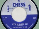 HOWLIN' WOLF Evil Is Goin' On / Baby How Long? 45rpm Chess 1954 moderate warp