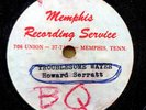 SUN Memphis Recording Service 45rpm 10” acetate HOWARD SERATT Troublesome Waters