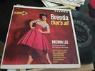 BRENDA LEE - THATS ALL - 33 1/3 RPM - US DECCA EP