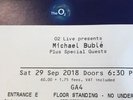 2 x Michael Buble Tickets @ O2 - 29th Sept 18