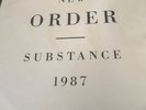New Order Substance 1987 Double Vinyl LP