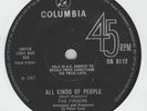 Fingers All kinds of people Columbia DB 8112 EX