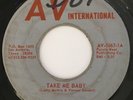 ALTHEA SPENCER Take Me Baby 45 on AV International Texas funk Hear