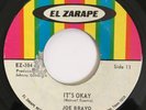 JOE BRAVO It's Okay 45 on El Zarape Texas tejano soul HEAR