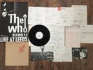 The Who ?– Live At Leeds LP 1970 UK Red Lettering Track records. All 12 inserts