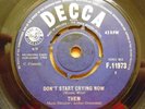 Them - Don't Start Crying Now - 1964 UK Pressing