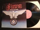 Saxon - Wheels Of Steel - 1980 French Vinyl 12'' Lp./ Exc./ Hard Rock Metal