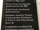 LED ZEPPELIN VINYL bbc sessions LP X5 Box Set NEW and SEALED jimmy page R Plant