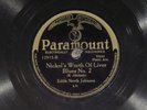 78 RPM -- Edith North Johnson, Paramount 12915, E Blues - Jazz