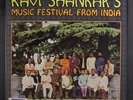 RAVI SHANKAR: Music Festival From India LP (promo label, promo toc, inner, punc
