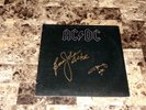 AC/DC Angus Young & Brian Johnson RARE Signed Back In Black Vinyl LP Record COA