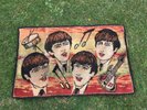 rare ORIGINAL BEATLES RUG 1964 BELGIUM