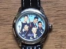 RARE OFFICIAL BOYZONE WATCH EARLY GROUP PHOTO LEATHER STRAP WITH TIN