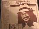 GEORGE HARRISON LIVE IN VANCOUVER 2lp rare free USA SHIPPING