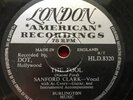 Sanford Clark 78 London records VG THE FOOL / LONESOME FOR A LETTER