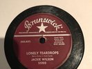 JACKIE WILSON -- LONELY TEARDROPS / IN THE BLUE OF THE EVENING  78 VG++