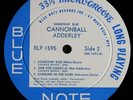 CANNONBALL ADDERLEY / MILES DAVIS / SOMETHIN' ELSE/BLUE NOTE BLP1595 / EAR + RVG