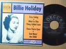 JAZZ VOCAL 45 - BILLIE HOLIDAY - VOL. 1 EP ED 2031 Easy Living DECCA VG+ HEAR