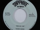 Modern Soul Boogie 45 TERRI GORE Movin' On SAPPHIRE VG++ HEAR