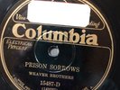 Columbia 15487D Weaver Brothers PRISON SORROWS  78 rpm 1929 E+