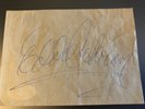 Eddie Cochran Autograph, PSA/DNA authenticated