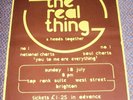 THE REAL THING RARE CONCERT POSTER SUNDAY 18th JULY 1976 TOP RANK SUITE BRIGHTON