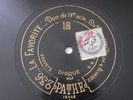 Albert Alvarez Marie Delna Donizetti French Pathe Etched Single Side #236