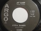 ETTA JAMES At Last/ I Just Want To Make Love 45 rpm ARGO 5380 Orig RARE R&B Soul