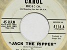 CLARENCE STACY Jack the Ripper CAROL 45 Halloween doo wop rocker 7” HEAR