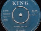 60s Club R&B Soul THE RUMBLERS hey did a dad da Rare 1965 UK King 7