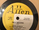 RARE THE 5 WILLOWS ALL NIGHT LONG DOLORES ALLEN 78 RPM NM DOO WOP