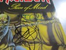 Iron Maiden vinyl LP SIGNED Piece of mind. Gatefold EMA 800