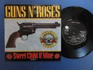 GUNS N ROSES  SWEET CHILD O MINE Geffen 89 Rare Gun P/S 45 EX/EX-