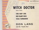 DON LANG AND HIS FRANTIC FIVE rare EP ROCK france  WITCH DOCTOR RED PLANET ROCK