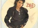 Picture Vinyl Michael Jackson Bad PICTURE DISC NEAR MINT Epic