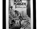 IRON MAIDEN+Running Free+POSTER+AD+RARE+ORIG 1980+FRAMED+EXPRESS GLOBAL SHIP