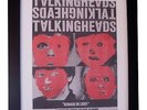 TALKING HEADS+Remain In Light+POSTER+AD+FRAMED+ORIGINAL 1980+EXPRESS GLOBAL SHIP