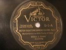 RADIO VICTOR RADIO TONE DEMONSTRATION VICTOR D-1A/B E+ MILTON J. CROSS