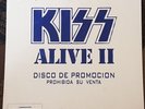 KISS Alive II LP Blue Label Promo RARE PEERUVIAN South America