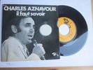 CHARLES AZNAVOUR ..45 TOURS