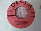 BILLY ADAMS BABY, I'M BUGGED / SHORT HAIR  1957 DECCA 9-30724 PROMO  RARE