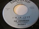 THE UNIVERSALS RARE DOO WOP SOUL 45 ON SHEPHERD I'M IN LOVE /A LOVE ONLY YOU