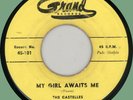 CASTELLES My Girl Awaits Me / Sweetness 45rpm Grand 1953 yellow thick pressing