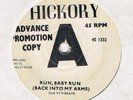 RARE NORTHERN-THE NEWBEATS-RUN BABY RUN/MEAN WOOLLY WILLIE-UK HICKORY PROMO
