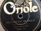 FAMOUS HOKUM BOYS ORIOLE 8008 BLUES 78 RPM V+