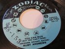 RUBY ANDREWS RARE NORTHERN SOUL ON ZODIAC LABEL YOU CAN RUN /WONDERFUL NITE