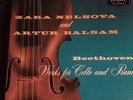 Zara Nelsova Artur Balsam Beethoven Works For Cello And Piano London LLA 52 LP