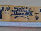 KING DIAMOND woven Patch Strip Mercyful Fate In Solitude Judas Priest Ghost Hell