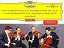 DGG RED STEREO STICKER - AMADEUS QUARTETT - BRAHMS & DVORAK QUARTETS - NM
