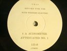 2 78 'S : COLUMBIA EQUIPMENT TEST RECORDS- 4 A AUDIOMETER ATTENUATED NO 1 TO 4